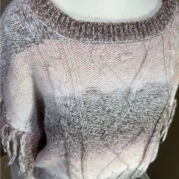 Frye & Co. Ombré Space Dyed Fringe Sweater - Picture 3 of 8